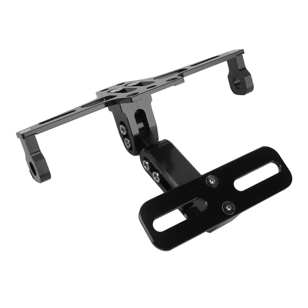 Universal Motorcykel Nummerpladeholder CNC Aluminium Legering Justerbar Sort