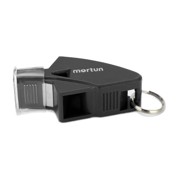 Konkurrencefløjte E med opbevaringsboks til snor til trænere, dommere, børn, sort