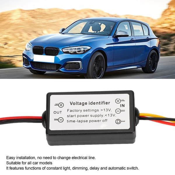 Smart LED Kørelys Automatisk Lysdæmper Controller Tænd Sluk