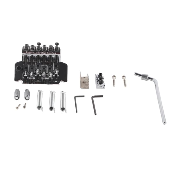 Elektrisk Gitarr Tremolo Stall System Dubbel Gungande Fjäder Stabilisator Silver