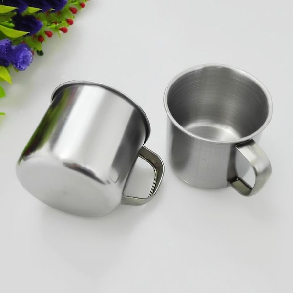3st Utomhuscamping Vandring Rostfritt stål Kaffe Te Mugg Cup Kontor Skola Present