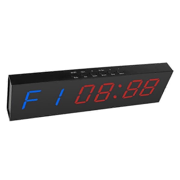 Trådlös fjärrkontroll LED Gym Timer Stoppur med nedräkning/upp klocka & intervalltimer