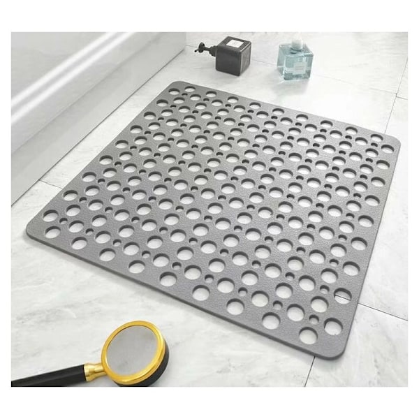 Mörkgrå uppgradering 43*75 cm TPE-material Halkfritt duschrum Mögelsäkert Badrum Badrumsgolvmatta
