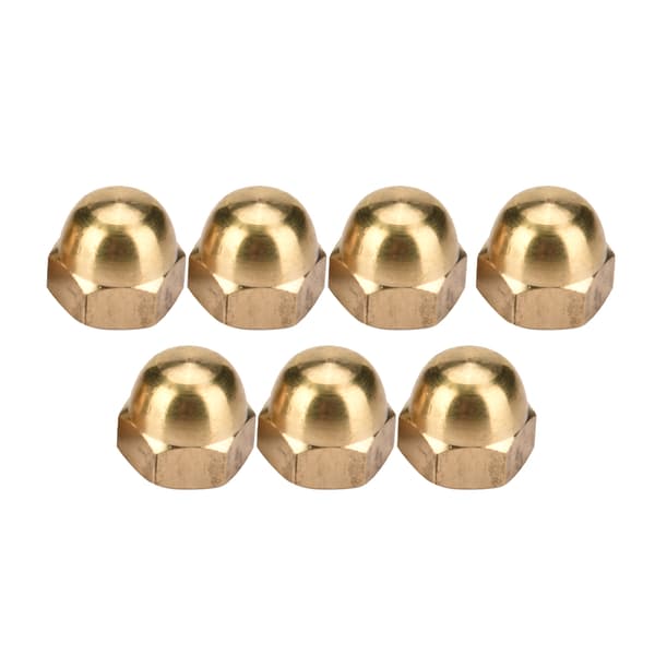 Messing Acorn Mutter Kit M8 10 stk. Dome Head Cap Hex Nuts Kjøretøyfester