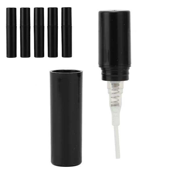 2ml Mini Parfym Mist Sprayflaska Plast Parfym Provflaska Klar Sprayflaska med Lufttryckspump
