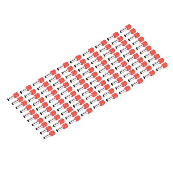 100 st 8AWG Isolerade Runda Rörterminaler Koppar Krympkontakt E10-12