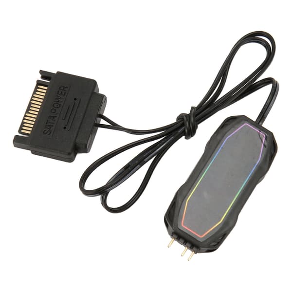 ARGB PC-blæsercontroller 5V 3Pin SATA-strøm Auto hastighed lysstyrke Mini