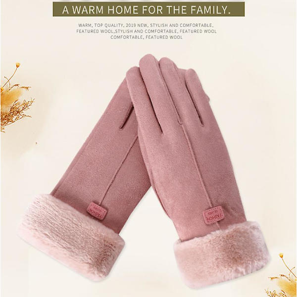 Handskar med pekskärm (rosa) pink