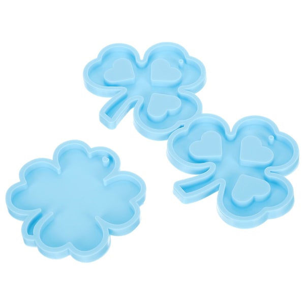 2 stk St. Patrick's Day Clover Nøgleringeform Creative Silikone Diy Mould Nøgleringeform