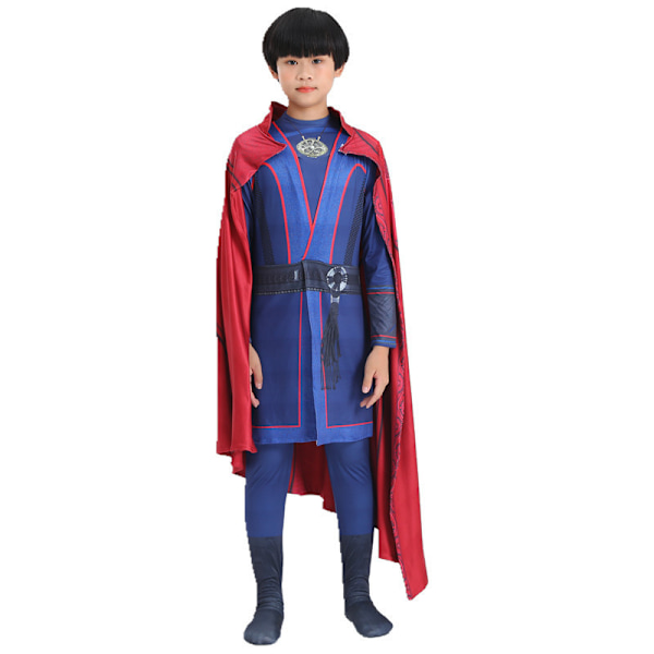 Doctor Strange Halloween-filmkostyme for barn + kappe 100