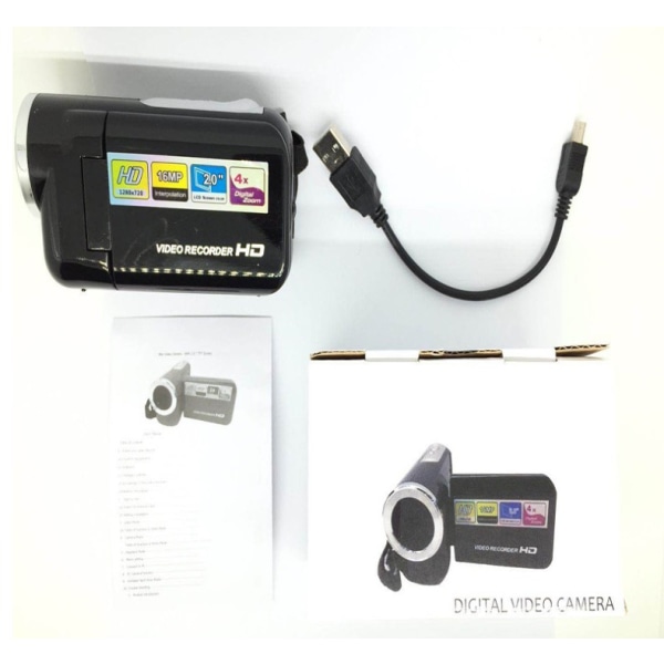 Unisex Mini DV digital videokamera HD-kamera (svart),