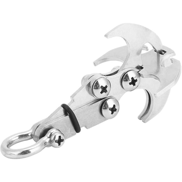 Gravity gripkrok, klätterkrok, rostfritt stål klättergripkrok Multi tyngdkraftskrok hopfällbar kloklättring Emergency Survival Tool för O