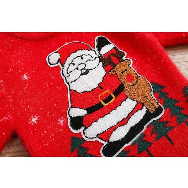 Nisse grimme julesweatere til babyer og småbørn - søde julemænd og mønstrede pullovers STYLE C 100CM