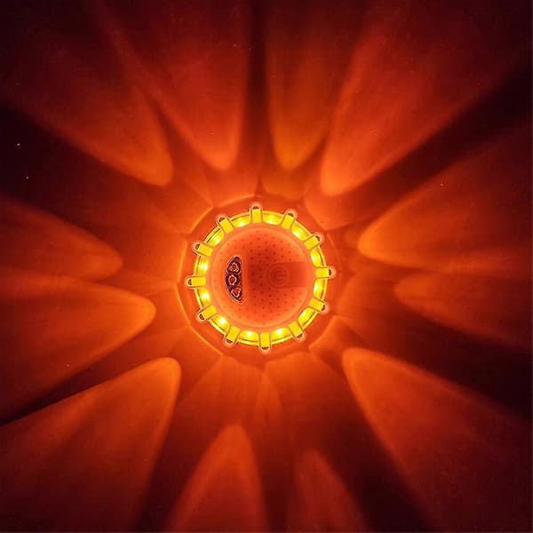 Magnetiske LED-advarselslamper til bil, vejbelysning, advarselslys til natten, blå Blue