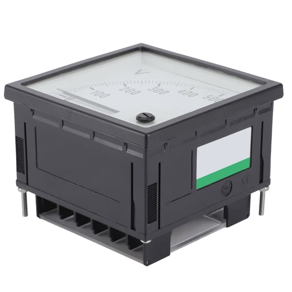 Retvinklet Pointer Voltmeter Måler AC 0-500V Båd Kabine Instrumentpanel