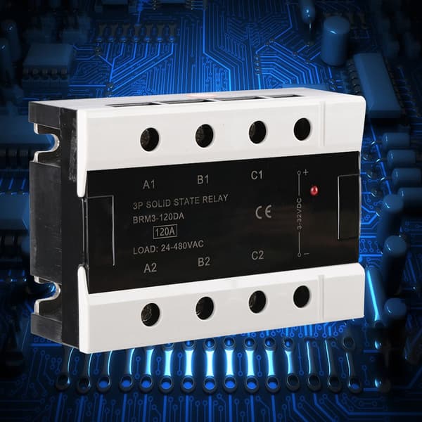 BRM3 120DA Trefaset Solid State Relé 24V til 480VAC Last