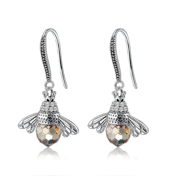 øreringe Animal Bee S925 Eardrops Ørekroge til bryllup