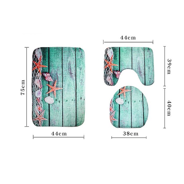 3st toalett toalett golvmatta cover golvmatta