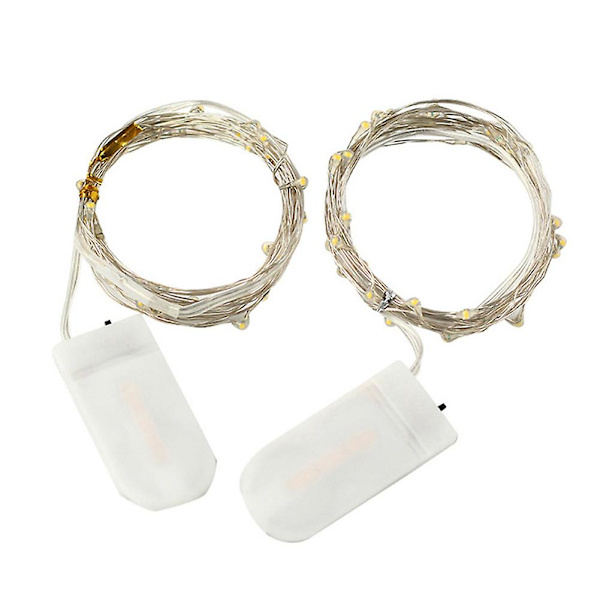 12 Stk Led String Lights Hængende Have Festivals Dekoration Yellow 1m