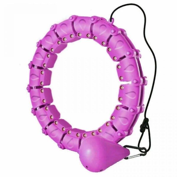 Fitness Smart Hula Hoop 24 Knots Avtakbare Hoops purple