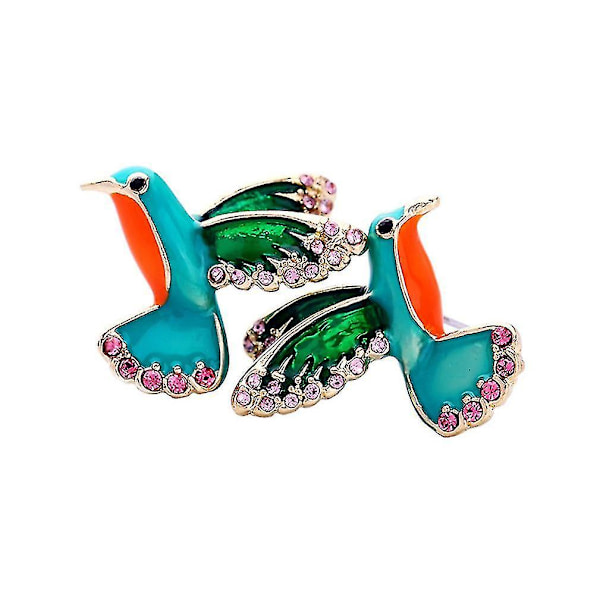 ørestikker Bird Dripping Stud Emaljeglasur Farverige diamantindlejrede øreringe til fest