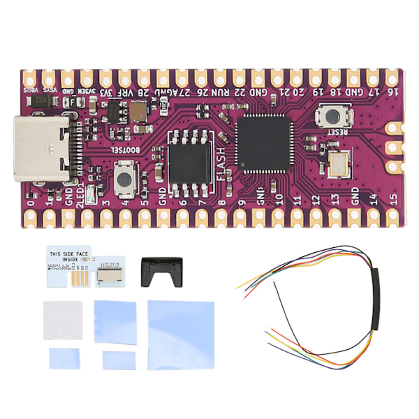 Raspberry Pi Board Dual Core 264KB ARM Cortex M0+ Processor Microcontroller Board med SD2SP2 SDLoad SDL Adapter Vit