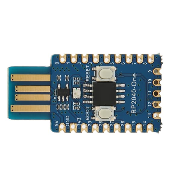 RP2040 Mikrokontrollerikehityskortti Tyyppi A 4MB Flash Raspberry Pi:lle