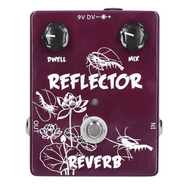 Spring Reverb Pedal Elgitarr Reflektor Effekt Aluminiumlegering Skal CP44