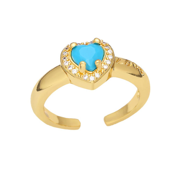 Sormus Vintage Zircon Heart Stud Muotikorut Ac9198 Red