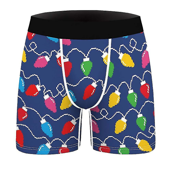 Jouluiset Bokserit Shortsit Alushousut Miesten Joustavat Alushousut B 2XL