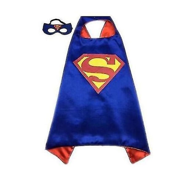 Kids Boy Marvel Superhero Cosplay -viitta, jossa silmänaamio Blue Superman