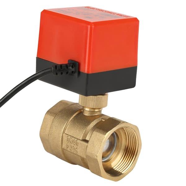 DC 24V 2-veis 3-leder motorisert kuleventil elektrisk ventil DN40 G1-1/2