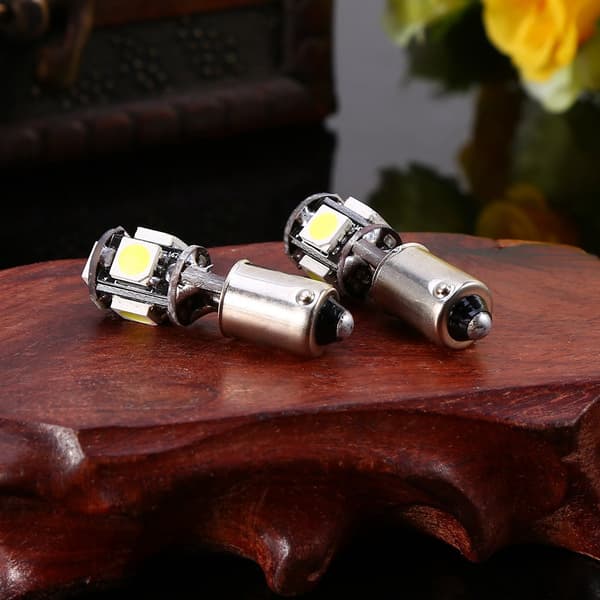 2 stk. Bil LED Dekoder Lampe Hvit Innvendig Erstatning Side Parkeringslys