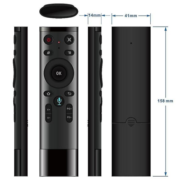 q5 2,4g Air Mouse Fjernkontroll for bærbar datamaskin Htpc Android Tv Boxusb