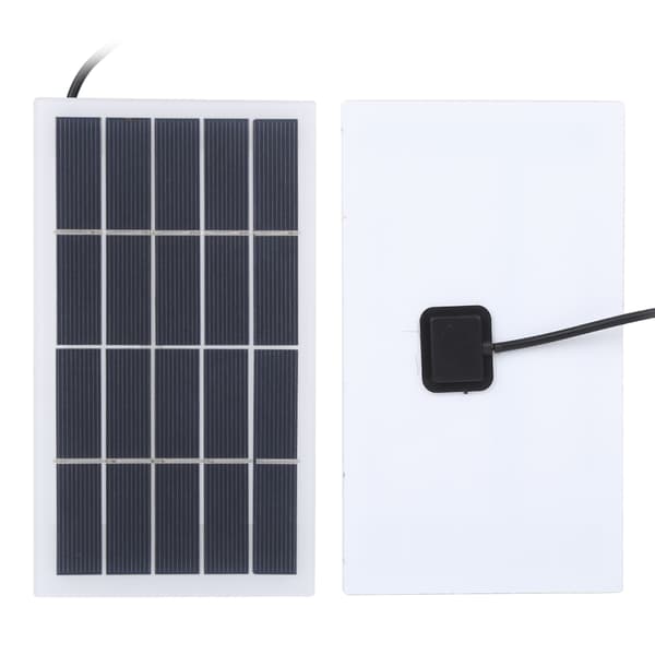 2W 5V Polysilisium Solcellepanel DC Lader for 3.7V Batteri Utendørs Hagelys