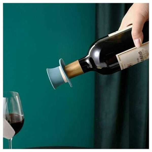 Silikonvinpropp Rolig vinpropp Återanvändbar Återförslutningsbar för vin, öl, champagne, lemonad, hemgjorda drycker, kök