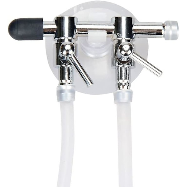 Luftstrømsregulator - til akvarium - 3 i 1 sæt: 2-vejs luftpumpesplitter, 2 kontraventiler
