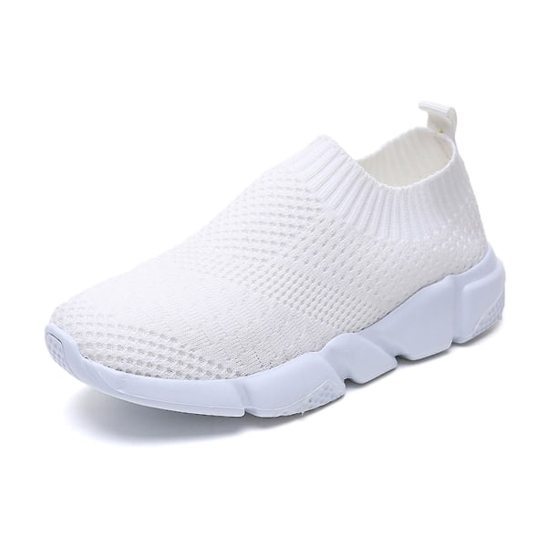 Kvinder Mesh Pumps åndbare sportssko flade sko White 36