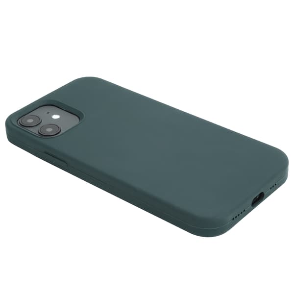 Silikonfodral Trådlös Laddning Kompatibel för iPhone 12 Pro Grön