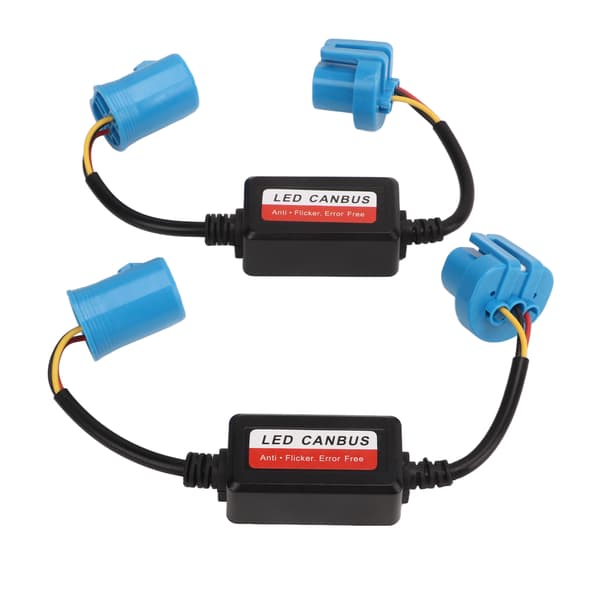 2 stk. 9007 HB5 Headlight Decoder 12V DC Anti Flicker Resistor Canceller for LED-frontlykt eller tåkelys