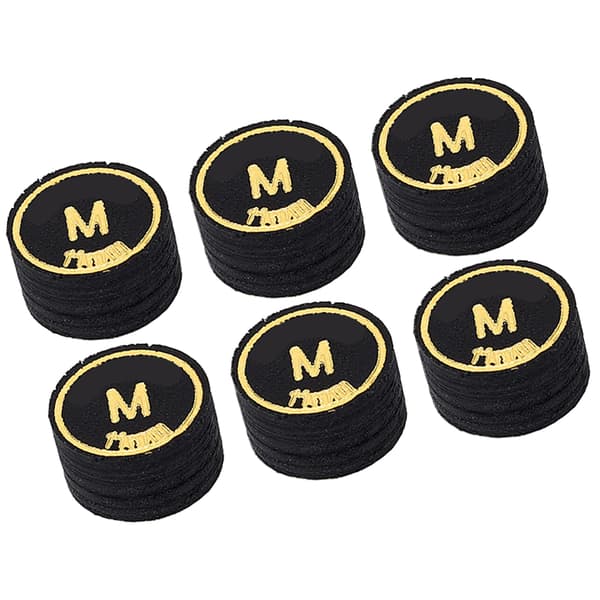 6 stk. PU Multi Layer Billiard Pool Kø Spidser Udskiftning Sort