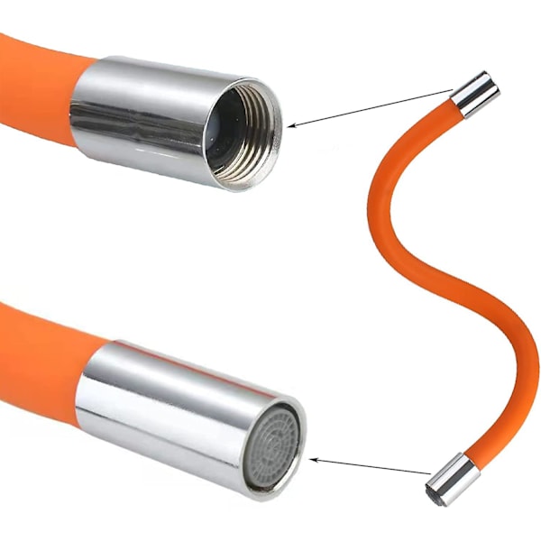 Flexibel köksblandare förlängning sprayslang för köksblandare Roterbar stänksäker kranförlängning 360 graders kranförlängning (30cm)