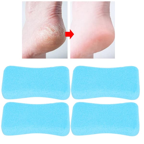 4 stk. blå callus eksfolierende sten pimpsten hård hudfjerner pedicure skrubber