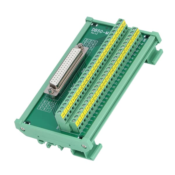 DB50 til Terminal Connector Adapter Plade PCB Board Lige Hun DC60V M7