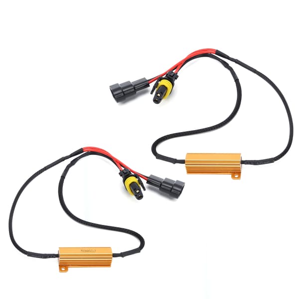 2 stk. 9005 LED Lastmotstand Dekoder 50W 6 Ohm for frontlykter Tåkelys Kjørelys
