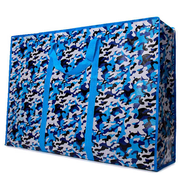 Flyttväska Vävd förvaringsväska Snakeskin Vattentät förvaringsväska blue
