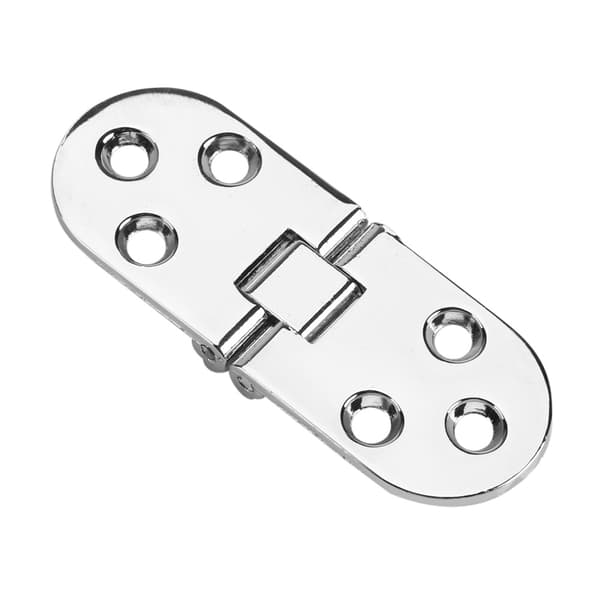 Zinklegering Rund Kant Foldebords Hængsel Sølv 80x30mm