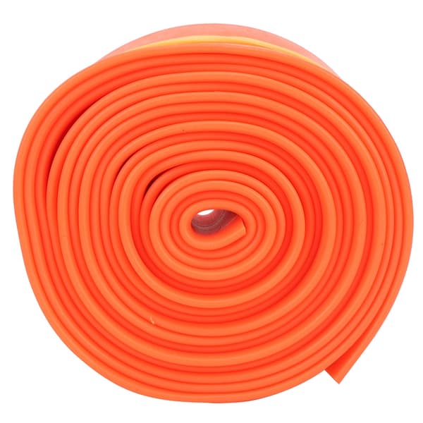 5 cm 2,5 m elastisk spændingsrem, strækresistent styrketræningsbælte med spænder til kvinder, piger, orange
