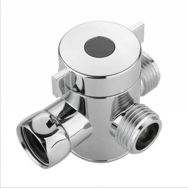 1/2'' 3-veis T-adapter T-adapter T-ventil Justerbart dusjhode Dusjarmmontert baderomsventil maskinvaretilbehør，Fone