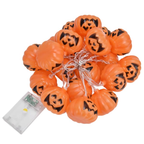 20 LED Halloween Græskar Lyskæde 3 Meter Dual Mode Dekorative Festlys